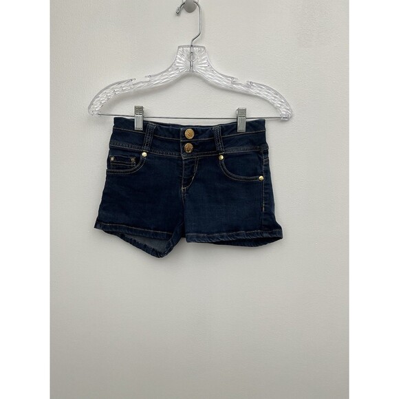 Studio F Premium Denim women’s Mom shorts Blue Size 6 Mid Rise 5 Pockets - Picture 1 of 9